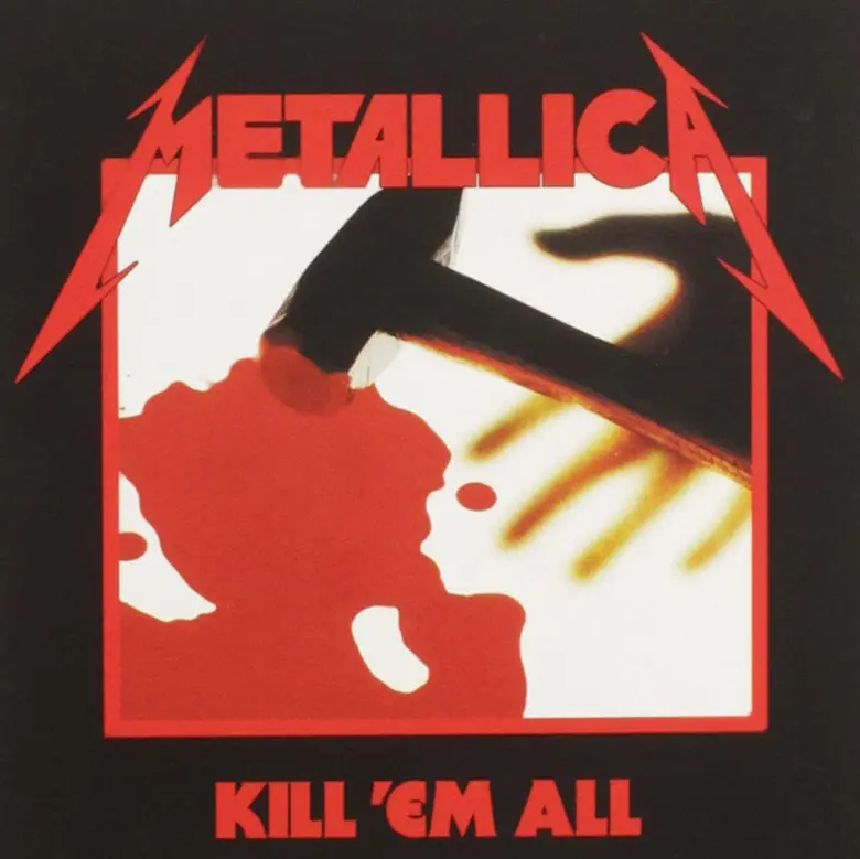 Portada del álbum Kill 'Em All de Metallica