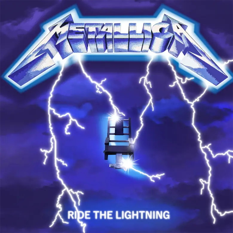 Portada del álbum Ride the Lightning de Metallica