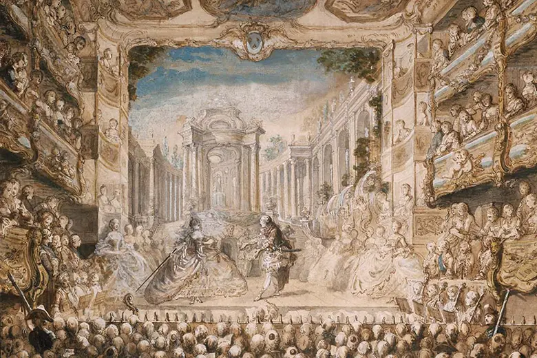 Ilustración de la ópera en la época barroca