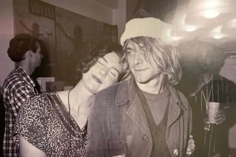 Kurt Cobain y Kathleen Hanna.